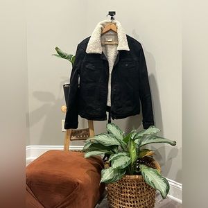 Shearling Lined Denim Jacket
